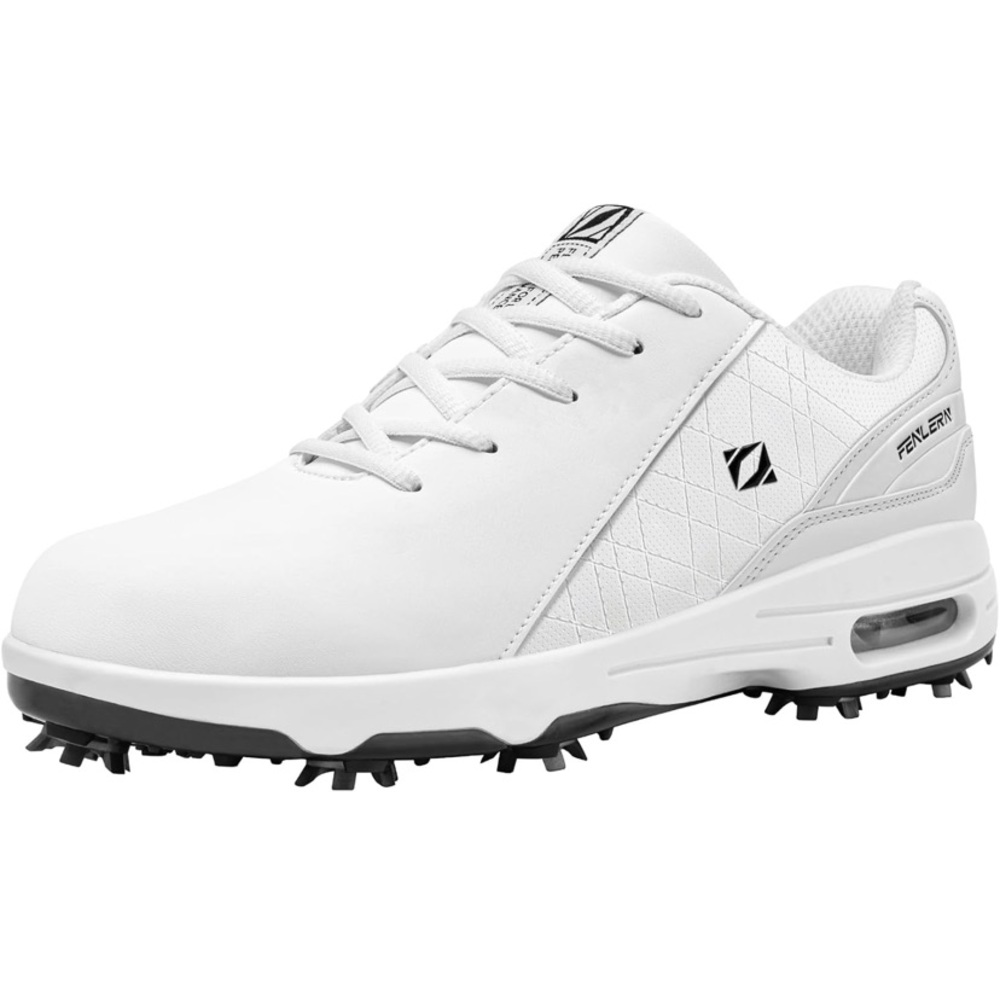 FENLERN Men's Golf Shoes Spiked Waterproof Comfortable Air Cushion F006